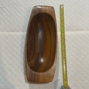 Monkey pod wood bowl